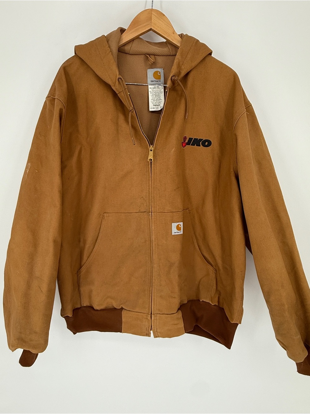 Carhartt J131 1008 Tan Duck Jacket Size XL